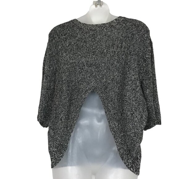 FREE People Black & White Knit Sweater Size S - Picture 5 of 7